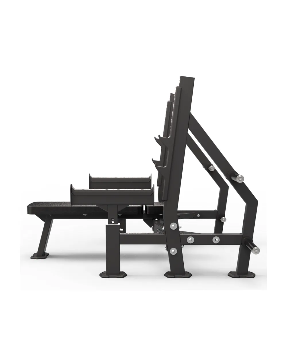 Skelcore Olympic Flat Bench Press with Safety Arms — view 3
