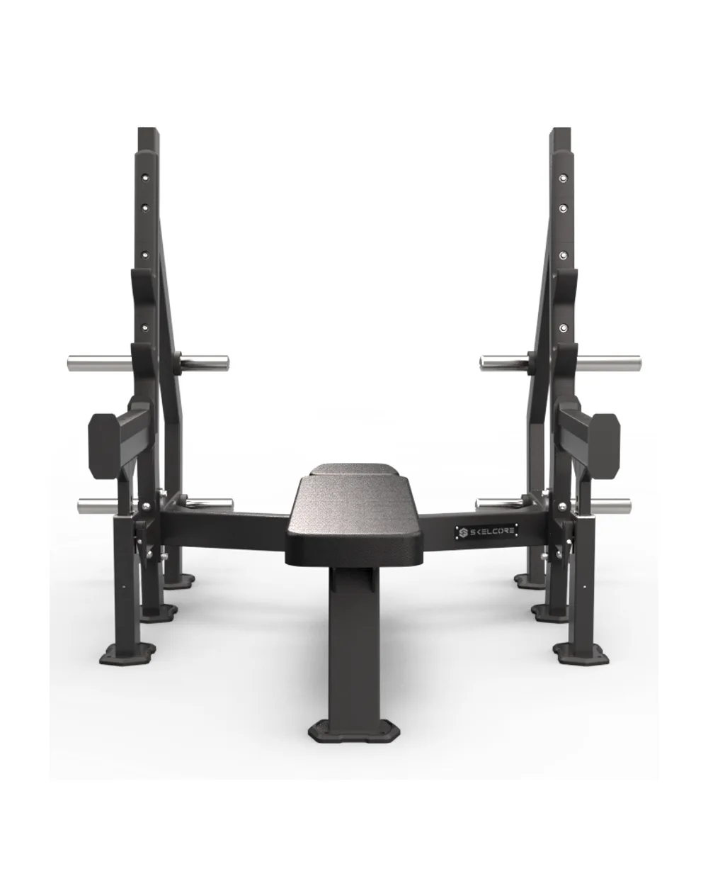 Skelcore Olympic Flat Bench Press with Safety Arms — view 4